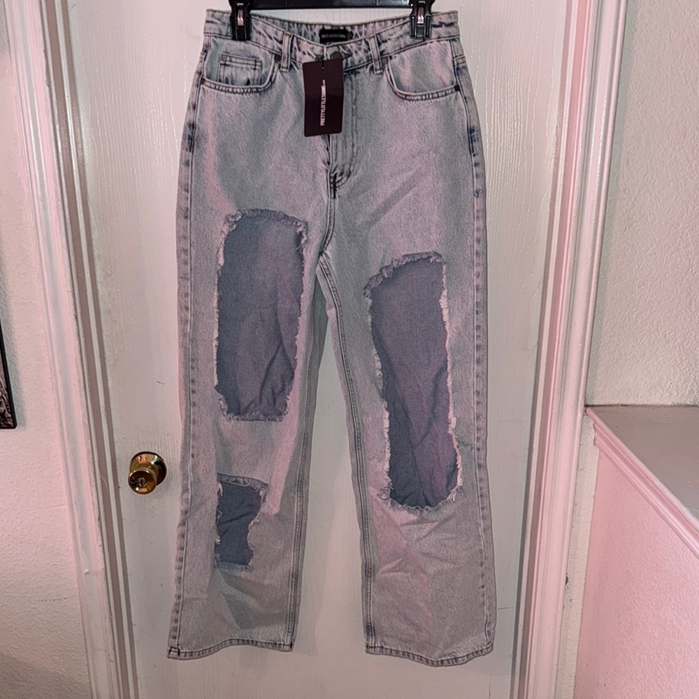 Distressed Denim Jeans